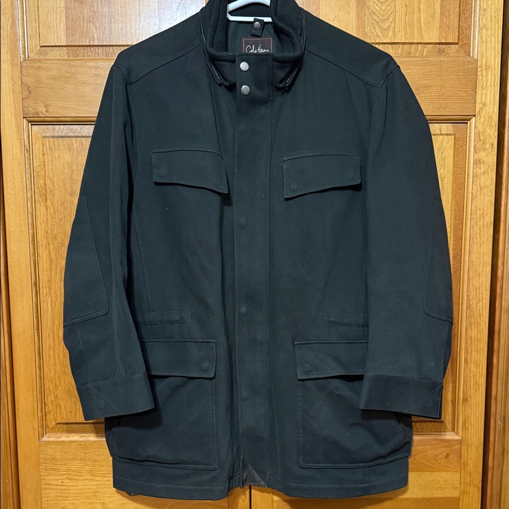 Cole Haan Men's Dark Jacket - Dark Olive Green